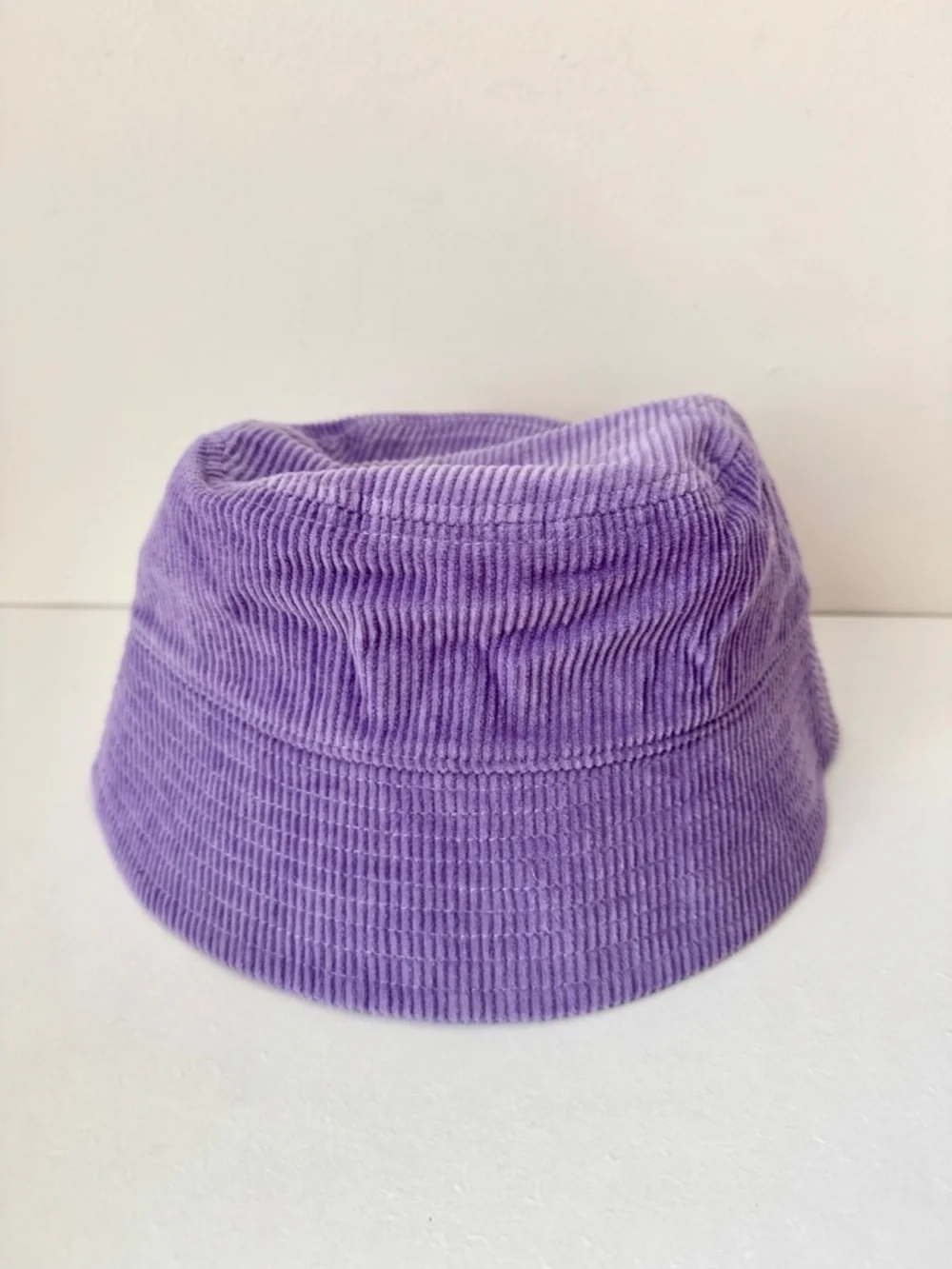 drew house Justin Bieber Mascot Corduroy Bucket Hat Purple Lavender Smiley Face